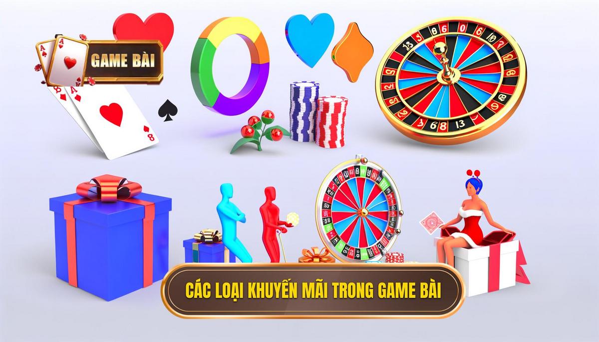 Các loại khuyến mãi thường có trong danh sách khuyến mãi tại game bài