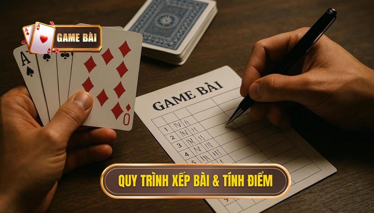 Hướng Dẫn Chi Tiết Cách Chơi Bài Mậu Binh (Binh Xập Xám) Chuẩn Xác Nhất 2024 2 Phần 2_ Quy Trình Xếp Bài và Tính Điểm