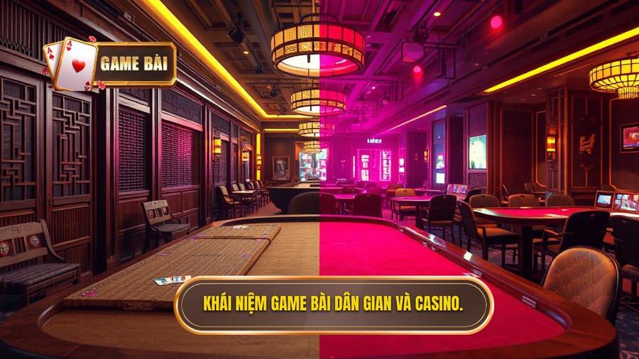 1. Khái niệm game bài dân gian và casino.