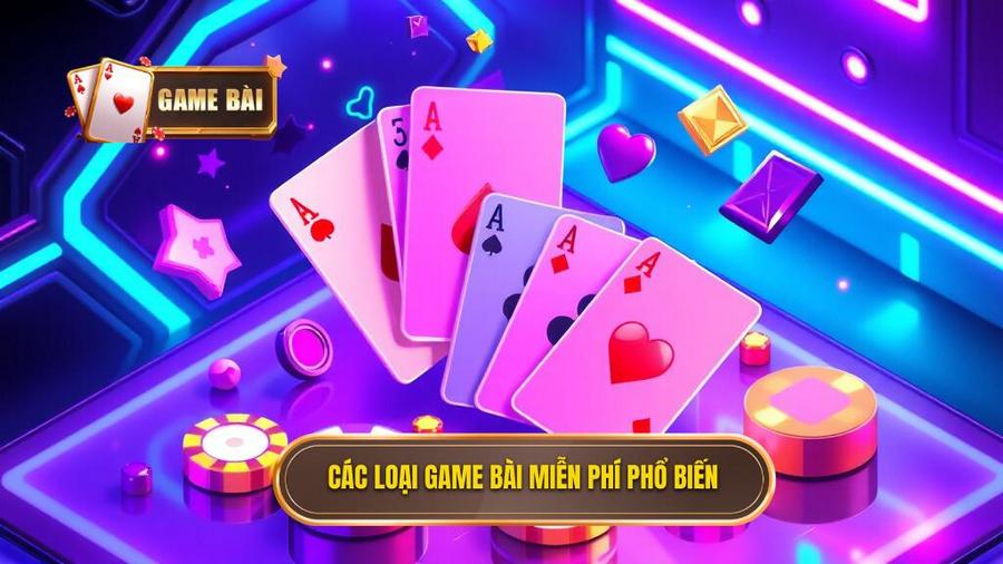 2. Các loại game bài miễn phí phổ biến
