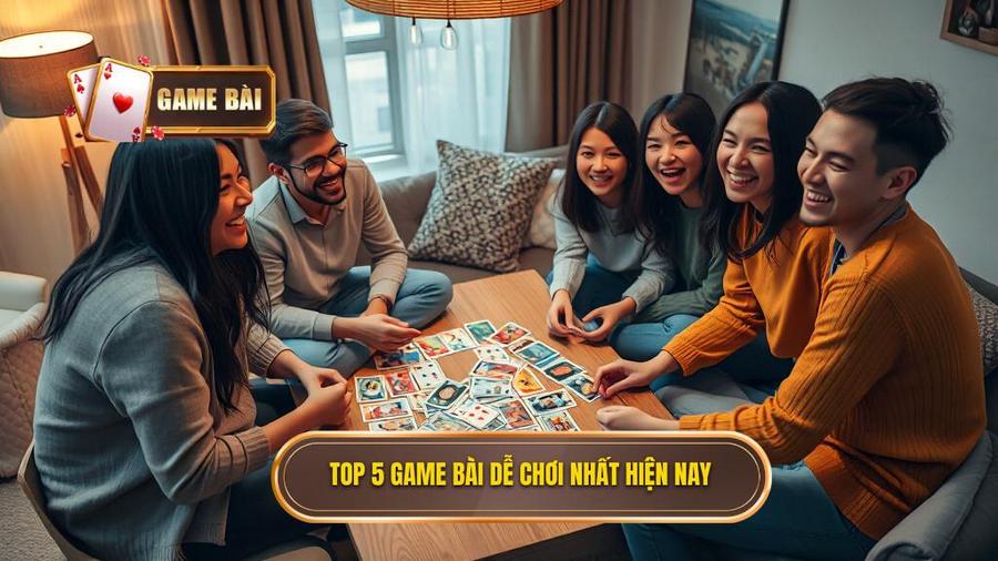 2. Top 5 game bài dễ chơi nhất hiện nay