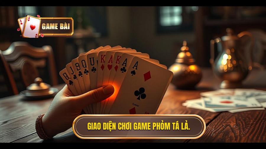 3. Giao diện chơi game Phỏm Tá Lả.