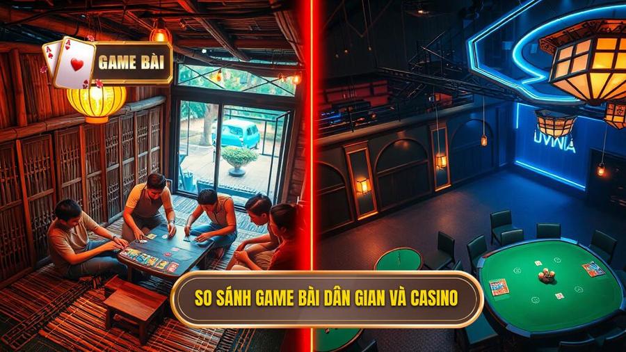 3. So sánh game bài dân gian và casino