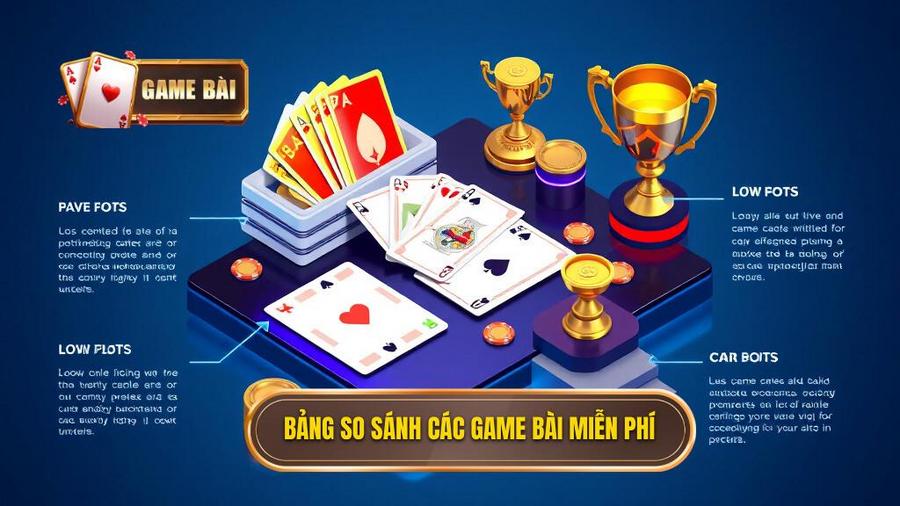 Bảng so sánh các dòng game bài phổ biến khi tải miễn phí