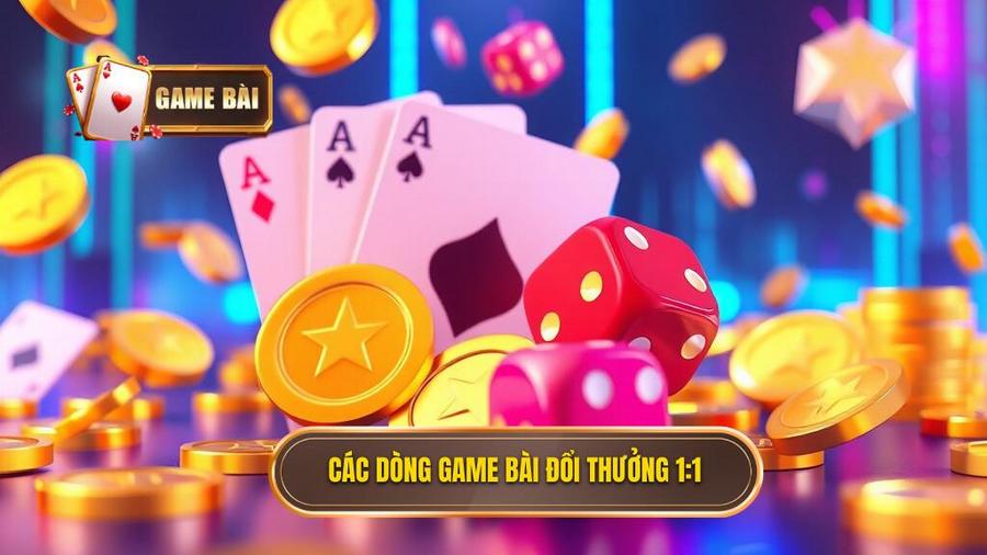 Các dòng game phổ biến trong hệ thống game bài đổi thưởng nạp rút 1:1