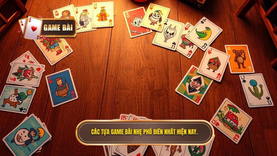 Những tựa game bài nhẹ phổ biến nhất hiện nay