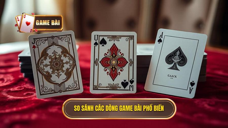So sánh chi tiết các dòng game bài phổ biến