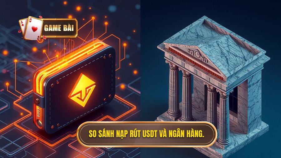 So sánh nạp rút qua USDT và Ngân hàng truyền thống