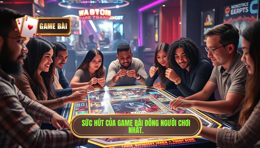 Game Bài Nhiều Người Chơi Nhất 2024: Nghệ Thuật Giải Trí Và Kiếm Tiền Đỉnh Cao 1 Sức hút của game bài đông người chơi nhất.